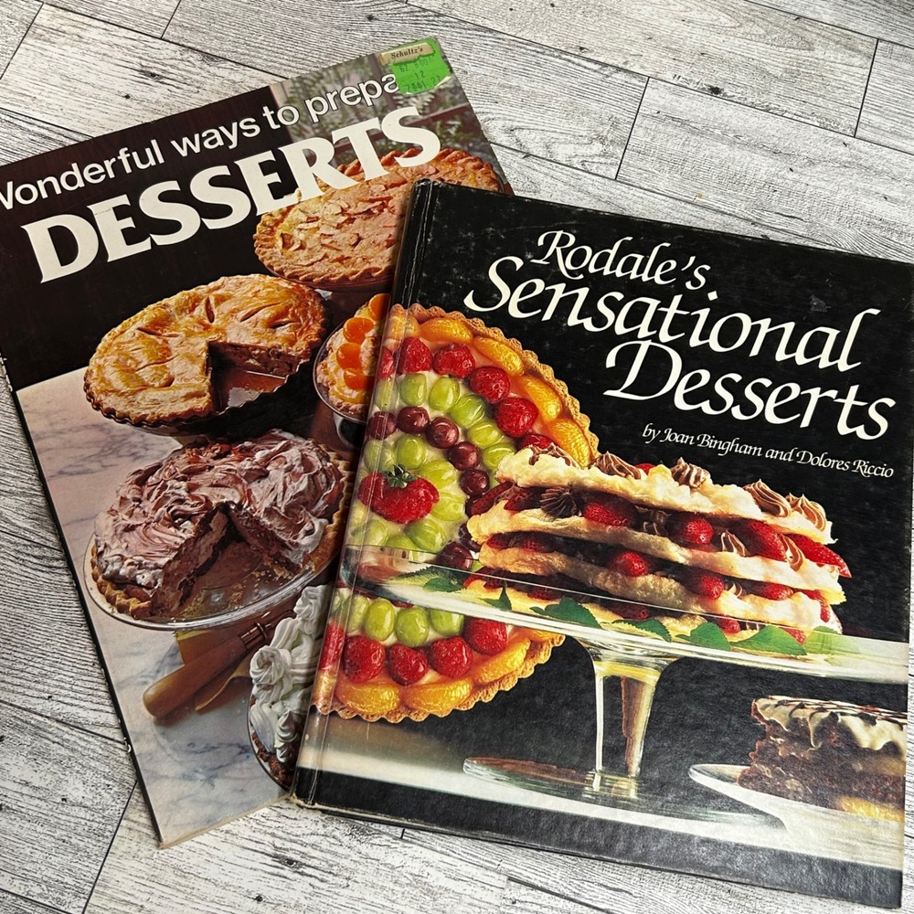 Rodale's Sensational Desserts Joan Bingham 1981 Hardcover & Softcover Bundle